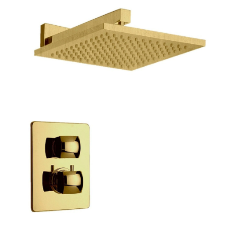 Lady Thermostatic Shower Matt Gold