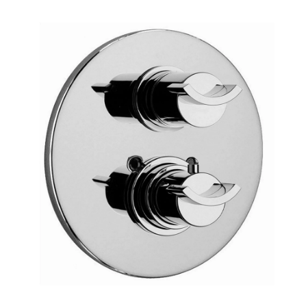 Morgana Thermostatic Valve With 3/4" Ceramic Disc Volume Control Chrome