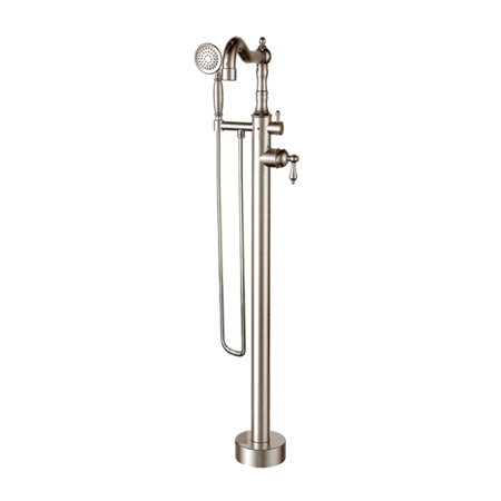 Ornellaia Floor Mounted Tub Filler Brushed Nickel