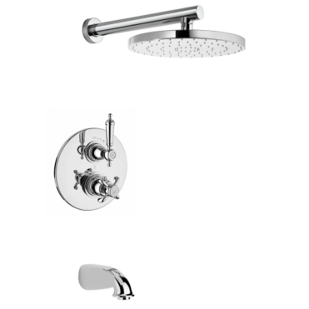 Ornellaia Thermostatic Tub & Shower Chrome
