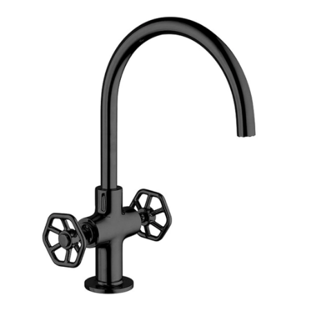 Lucia Single Handle Lavatory Faucet Matt Black