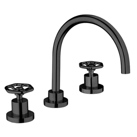 Lucia 8" Centers Widespread Lavatory Faucet Matt Black