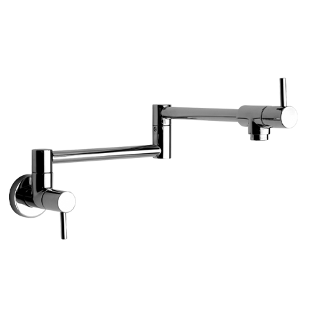 Wallmount Pot Filler Modern Design Chrome