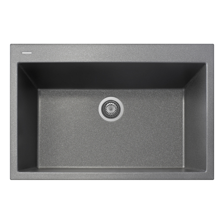 LaToscana Plados 33" x 22" Single Basin Granite Drop-In Sink in a Titanium Finish