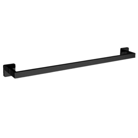 Square 24" Towel Bar Holder Matt Black