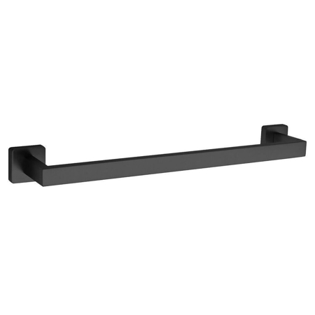 Square 18" Towel Bar Holder Matt Black