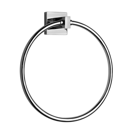 Square Towel Ring  Chrome