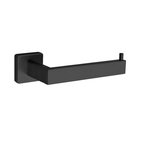 Square Paper Roll Holder Matt Black