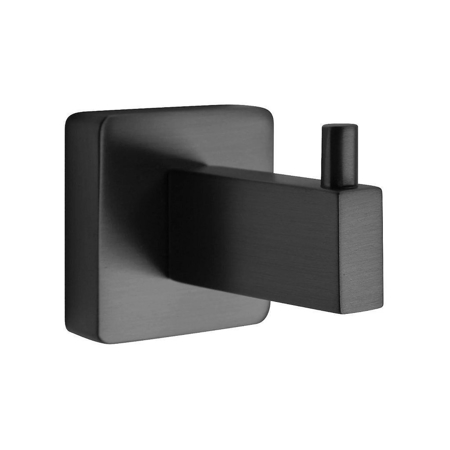 Square Robe Hook Matt Black