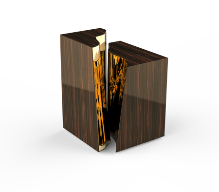 LAPIAZ EBONY SIDE TABLE
