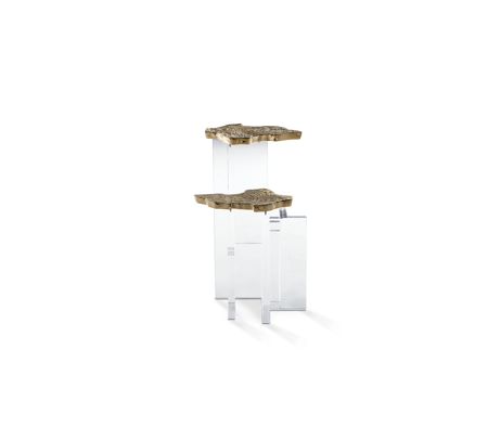 MONET GOLD SIDE TABLE