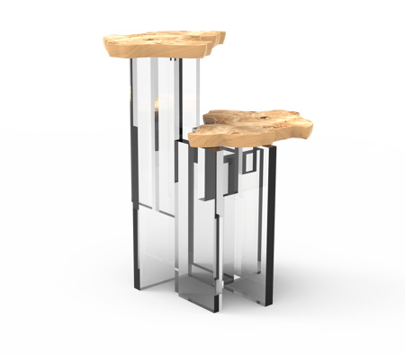 MONET POPLAR SIDE TABLE