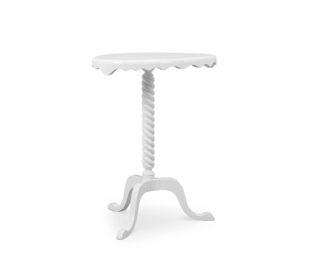 OTTOMAN WHITE SIDE TABLE