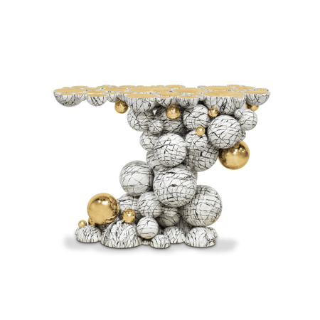 NEWTON FAUX-MARBLE CONSOLE