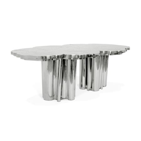 FORTUNA INOX DINING TABLE 8 SEATS