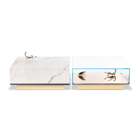 METAMORPHOSIS WHITE MARBLE CENTER TABLE