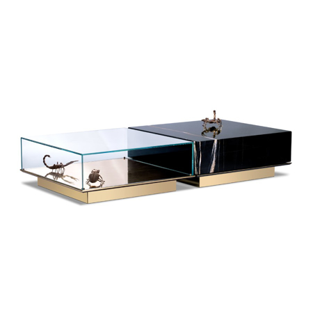METAMORPHOSIS BLACK MARBLE CENTER TABLE