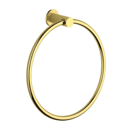 Round Towel Ring Matt Gold