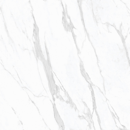 Carrara Statuario 24'' x 48'' Glossy White Porcelain Tile