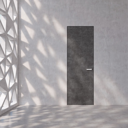 Flush with Wall Modern Interior Door Filo Muro Concreto 2'-8" x 8'-0"