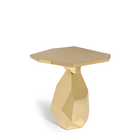 Rock Brass Side Table