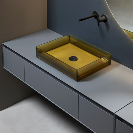 Nabatei Top Mount Rectangular Sink Icemood