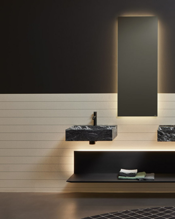 Gesto 172 Rectangular Wall Mount Stone Sink