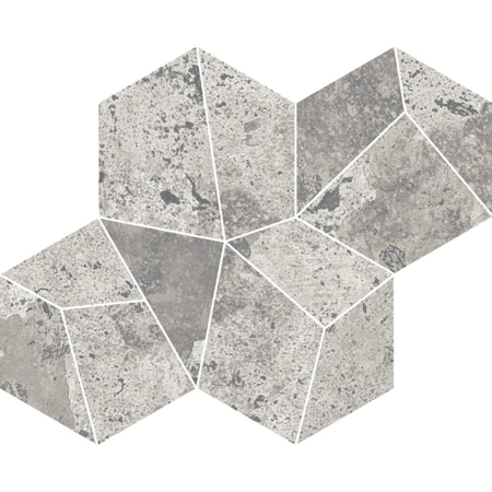 Mosaic Lava Silver 12" x 12", 3/8" Natural Porcelain Tile