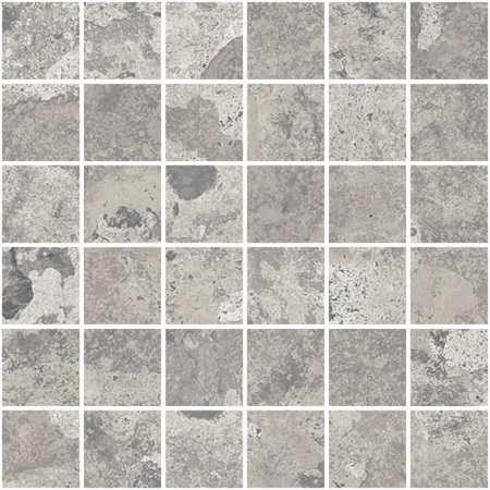 Trencadis Mosaic Lava Silver 13 3/8" x 16 5/8" Natural Porcelain Tile