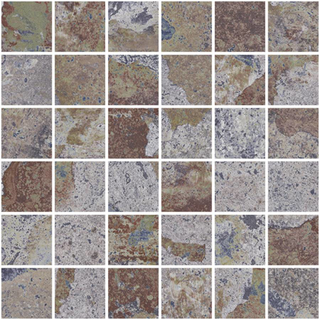 Lava Blend Nat. Mosaico 5x5 11.71"x11.71" Porcelain Tile