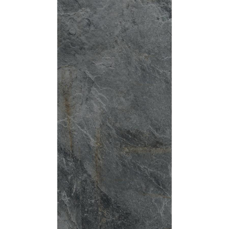 Outdoor Italian Tile Rocks Silver Black 24"X48" 3/4" Grip