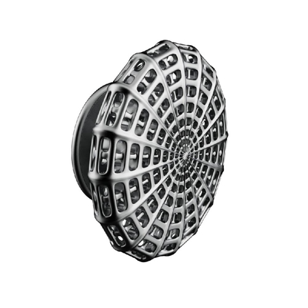 Architectural Ross Lovegrove Door Knob, Pure Grain