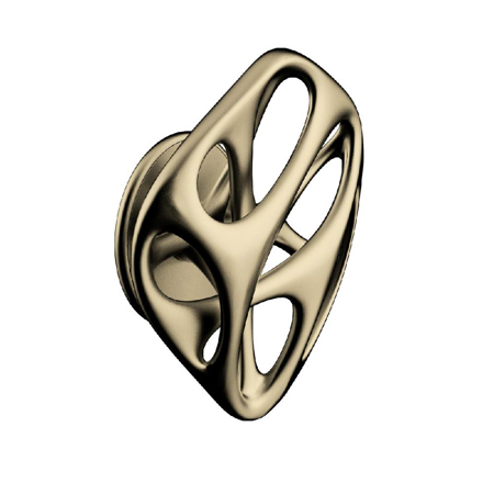 Aeroflow Ross Lovegrove Door Knob, Pure Grain Champagne