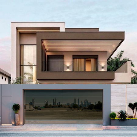 Frameless Glass Garage Door Moderno Bronze 18' x 9'