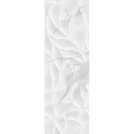 White Heart Shiny 12"X36" Porcelain Tile