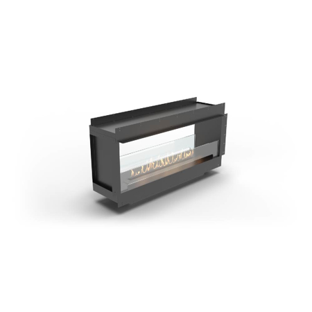 Tunnel Fireplace With FLA4 46.9" Burner, Forma 60"