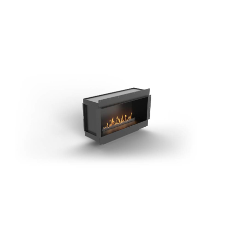 Single-Sided Bioethanol Fireplace with Prime Fire 39" Burner, Forma 48"