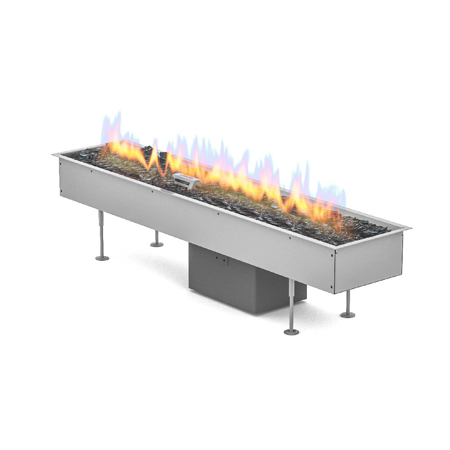 Outdoor Automatic Linear Gas Fireplace Burner Galio Insert 40 3/8"