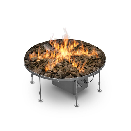Outdoor Automatic Gas Fireplace Burner Galio Star Insert