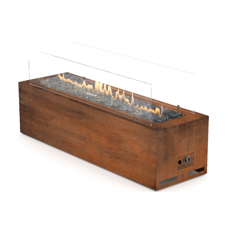 Outdoor Manual Gas Fireplace Galio Corten