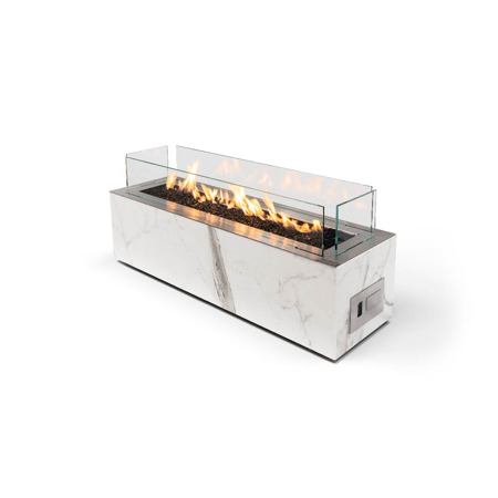 Freestanding Outdoor Linear Automatic Gas Fireplace Galaxy Daze