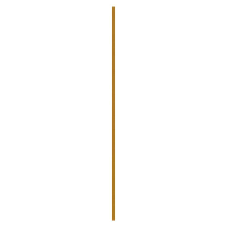 Geneva Gold 0.39" x 39.19" Lista Porcelain Tile