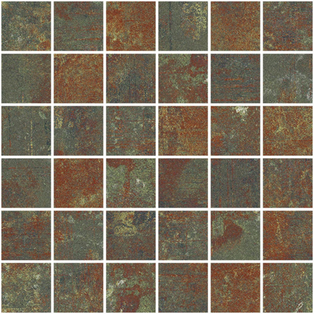 Harlem Green Natural Mosaico 5x5 11.71" x 11.71" Porcelain Tile
