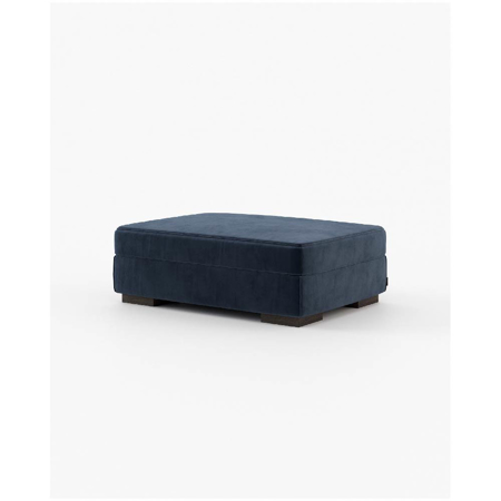 Grey Pouf, Vienna Deep Blue