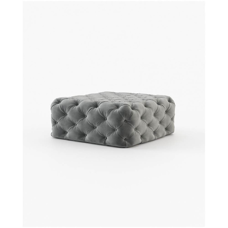 Square Bur Pouf, Vienna Anthracite