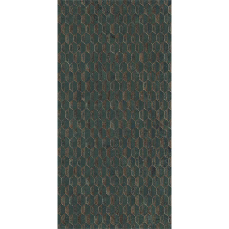 Steel Green Stamping Natural 19.59" x 39.19" Porcelain Tile