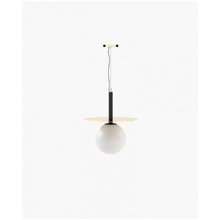 Andy Suspension Lamp, Gilded Polished Stainless Steel