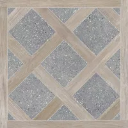 Intarsio Grey Natural 23.44"x23.44" Porcelain Tile