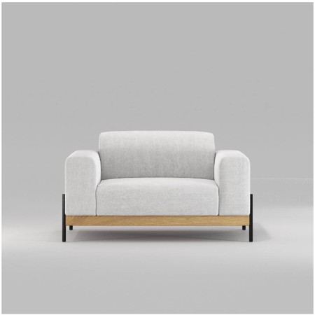 Bowie Sofa 1 Seat Oak, Fabric
