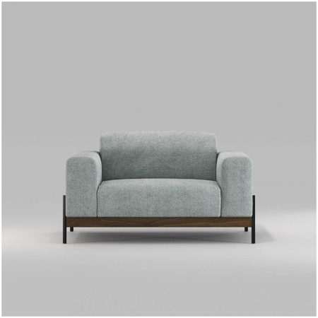 Bowie Sofa 1 Seat Walnut, Fabric